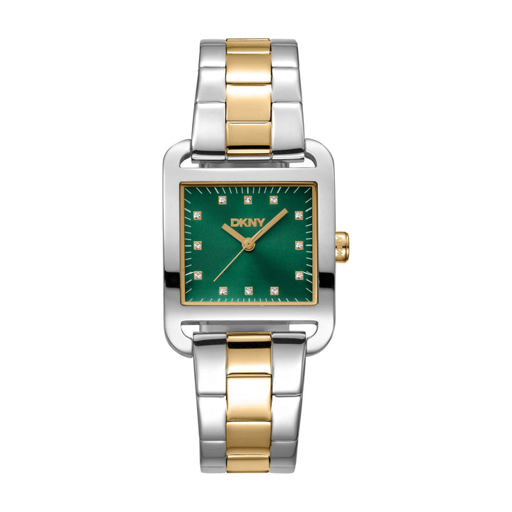 City Midi Quartz Green Square Dial Women's Watch - DK1L004M0075