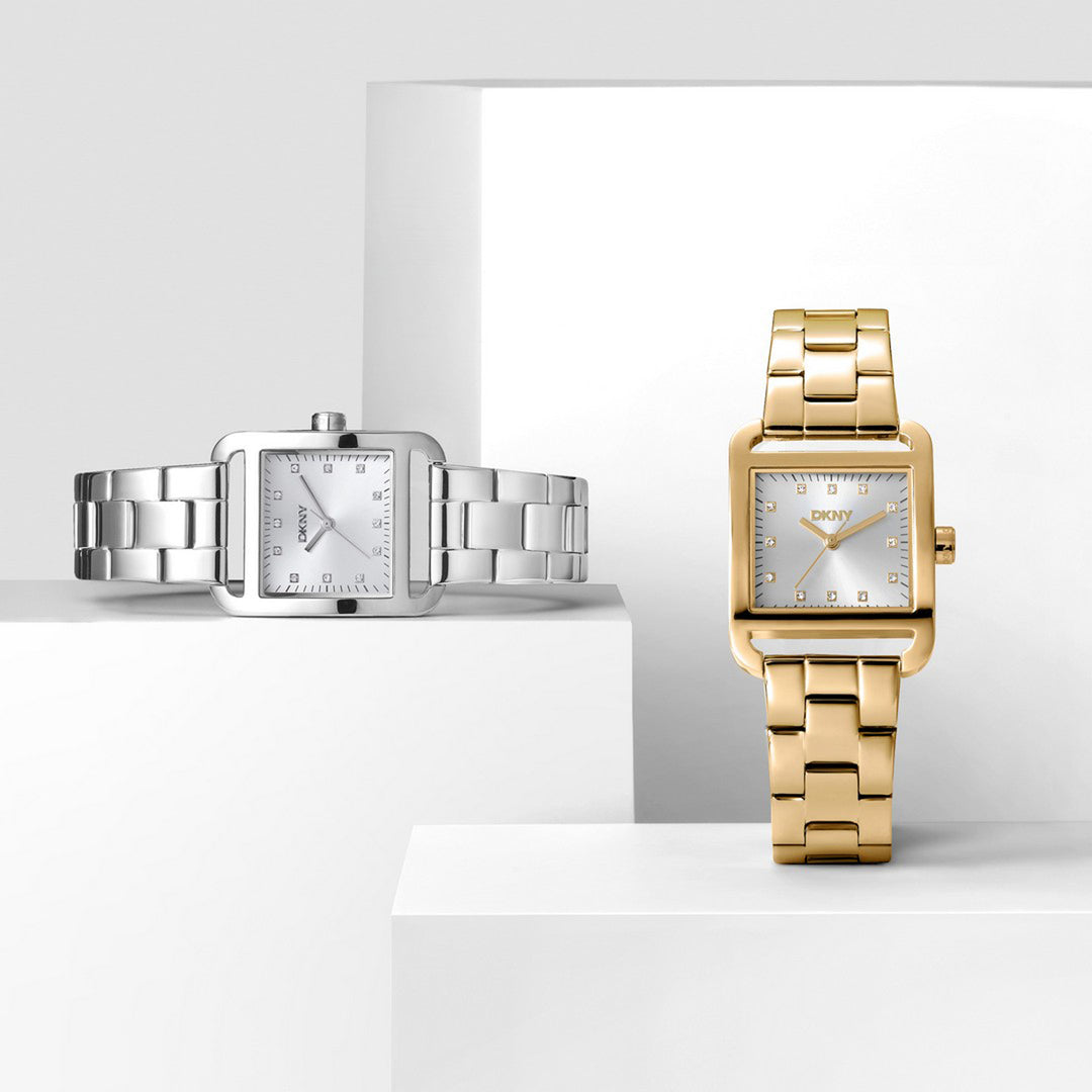 City Midi Quartz Green Square Dial Women's Watch - DK1L004M0075