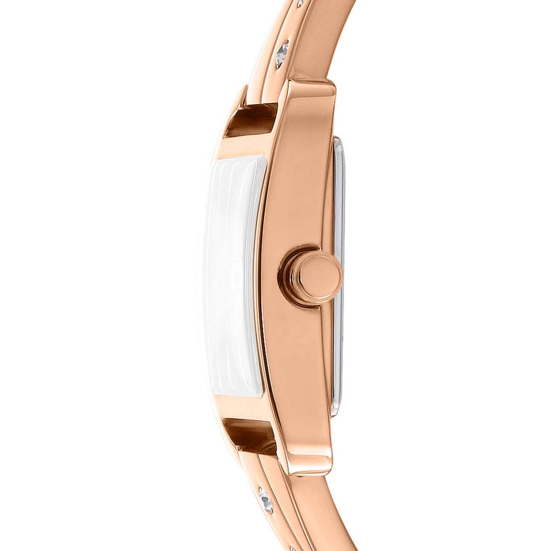 City Bangle Quartz Rose Gold Square Dial Women's Watch - DK1L005M0035