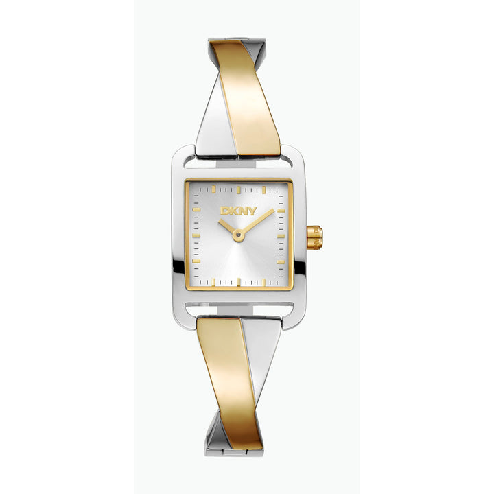 City Bangle Quartz Silver Square Dial Women's Watch - DK1L005M0115