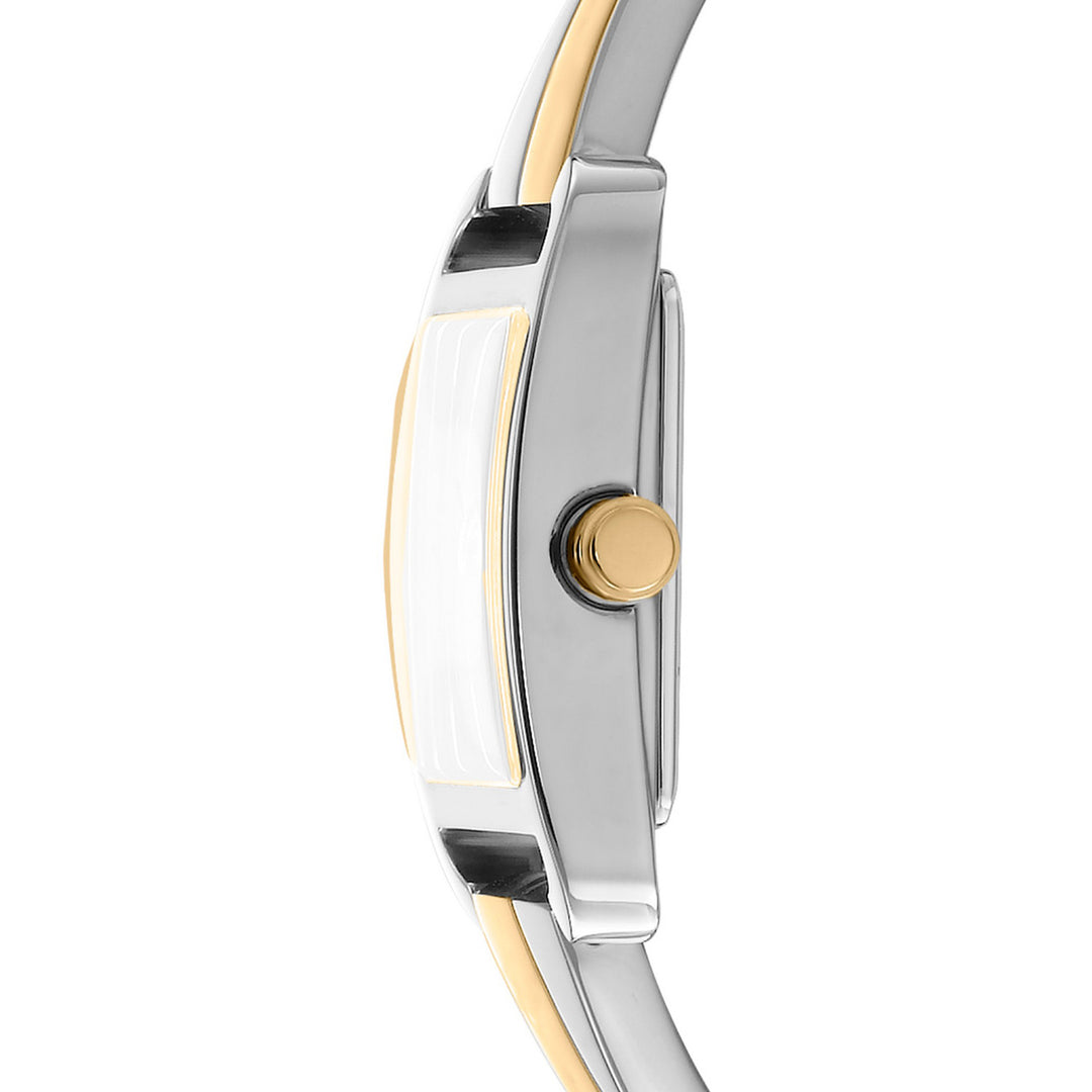 City Bangle Quartz Silver Square Dial Women's Watch - DK1L005M0115
