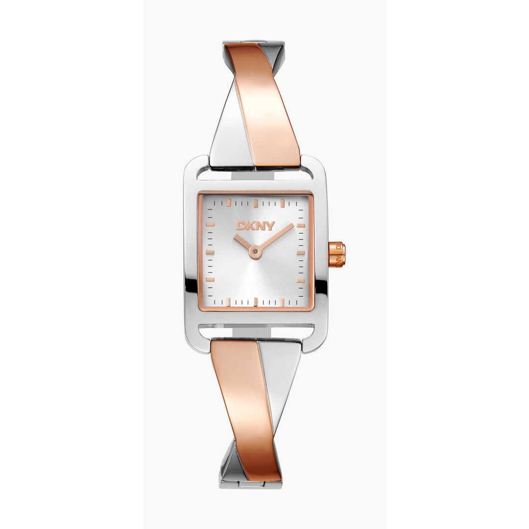City Bangle Quartz Silver Square Dial Women's Watch - DK1L005M0125
