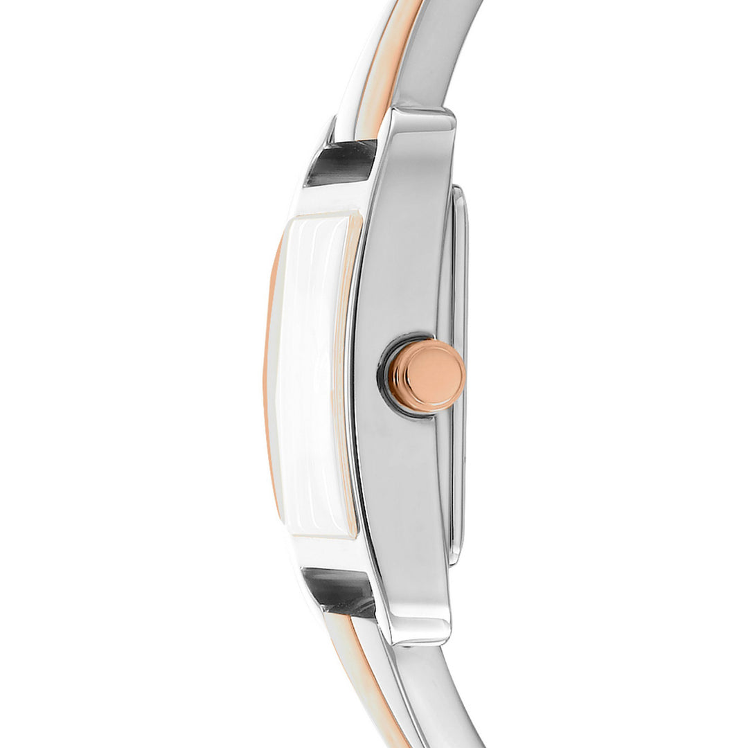 City Bangle Quartz Silver Square Dial Women's Watch - DK1L005M0125