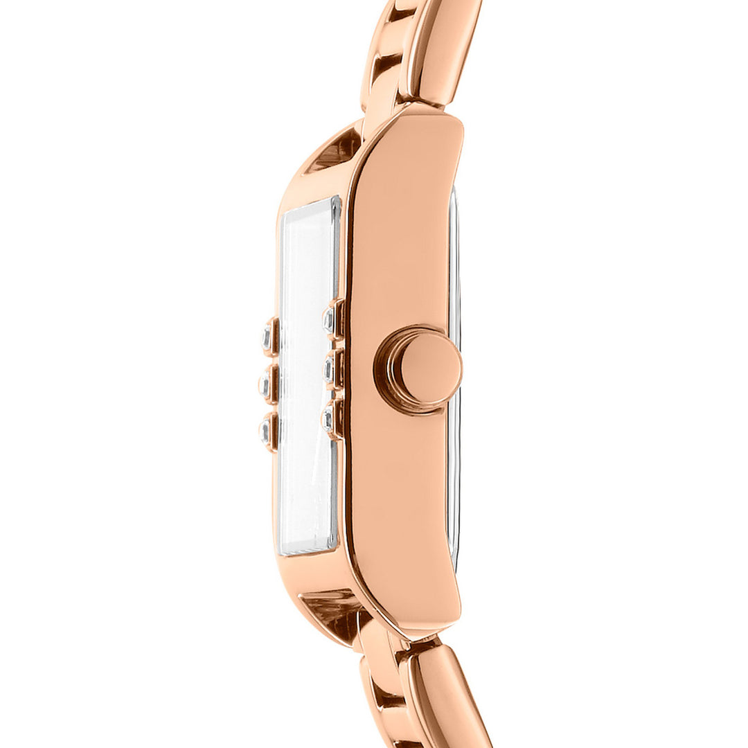 Westside Glitz Quartz Silver Rectangular Dial Women's Watch - DK1L008M0075