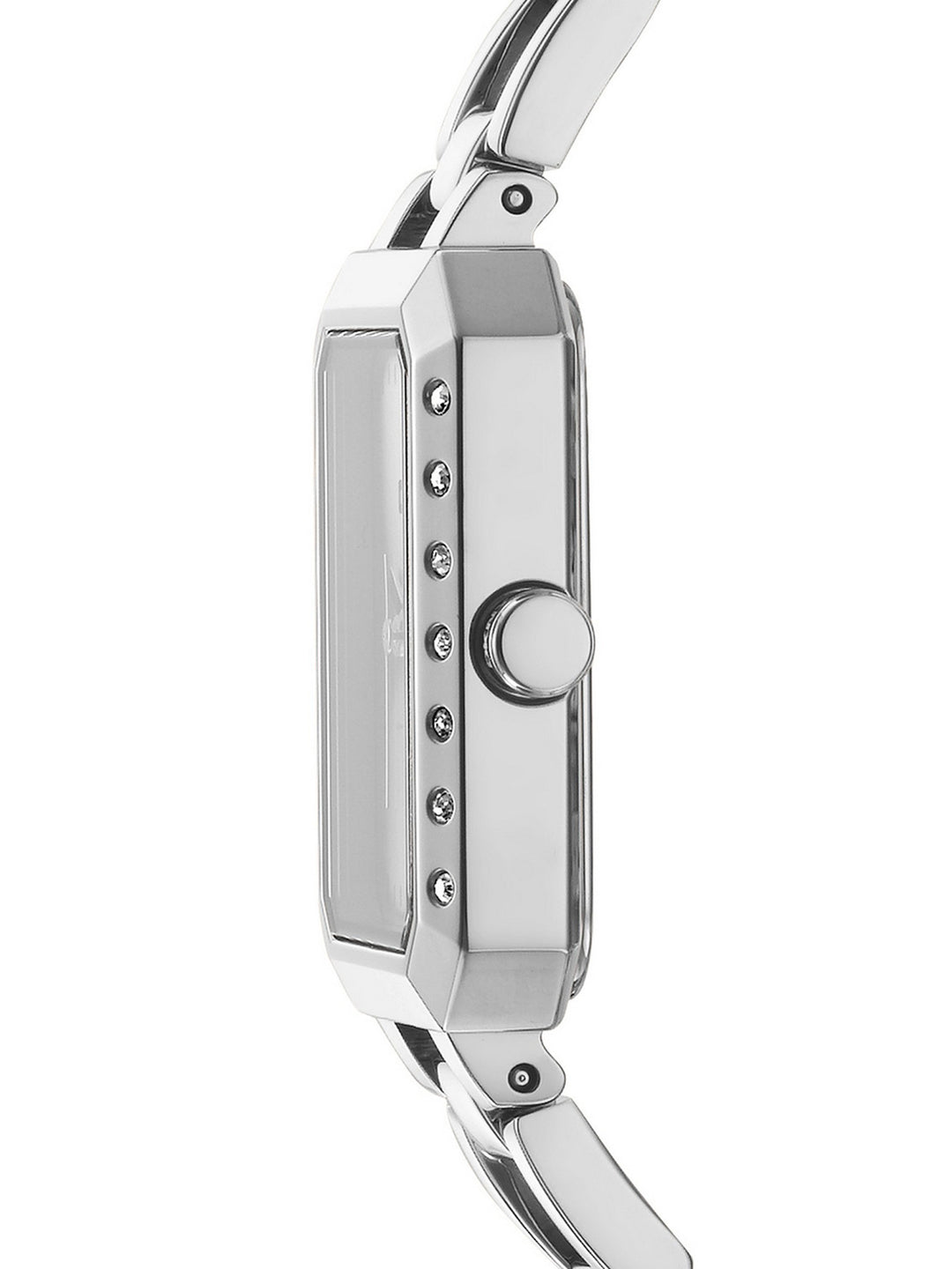 Uptown Glitz Quartz Silver Rectangular Dial Women's Watch - DK1L010M0015