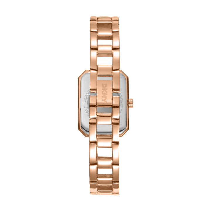 Uptown Glitz Quartz Rose Gold Rectangular Dial Women's Watch - DK1L010M0035