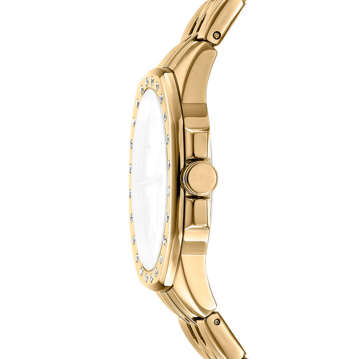 Brooklyn Maxi Quartz Gold Round Dial Women's Watch - DK1L011M0045