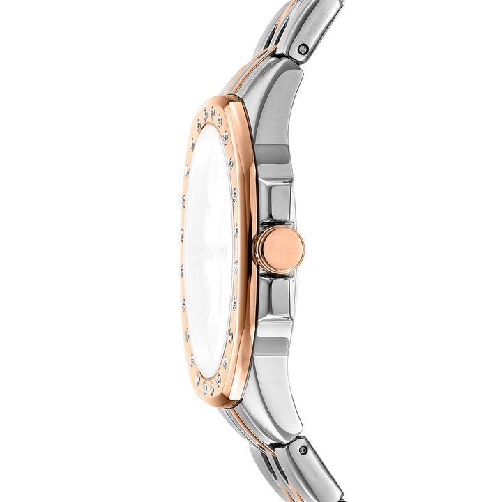 Brooklyn Maxi Quartz Silver Round Dial Women's Watch - DK1L011M0085