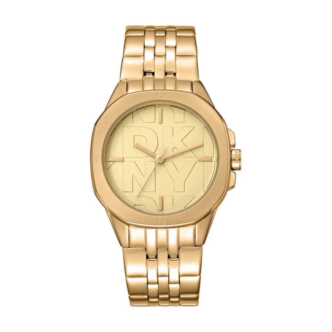 Brooklyn Midi Quartz Gold Round Dial Women's Watch - DK1L012M0065