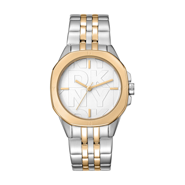 Brooklyn Midi Quartz Silver Round Dial Women's Watch - DK1L012M0085