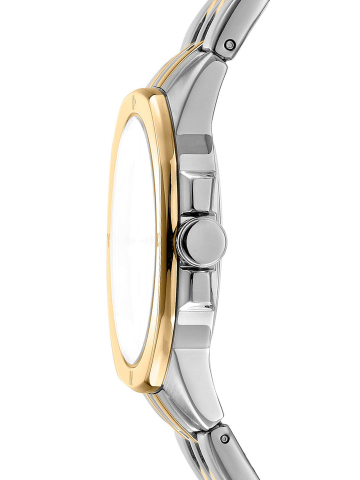 Brooklyn Midi Quartz Silver Round Dial Women's Watch - DK1L012M0085