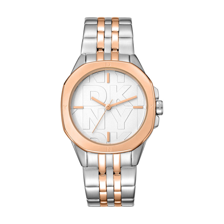 Brooklyn Midi Quartz Silver Round Dial Women's Watch - DK1L012M0105