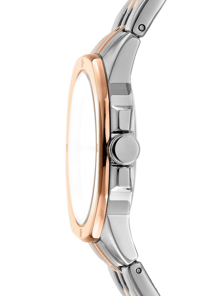 Brooklyn Midi Quartz Silver Round Dial Women's Watch - DK1L012M0105