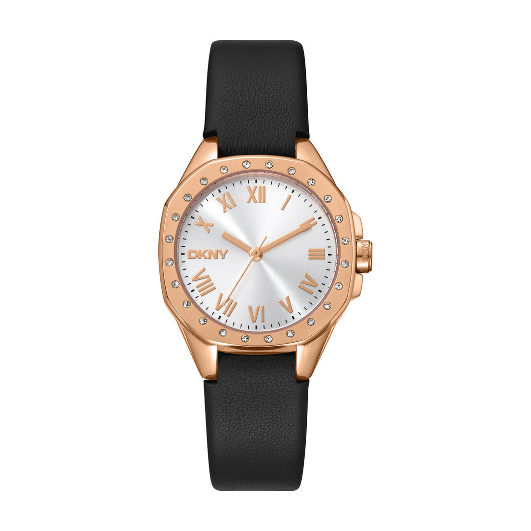 Brooklyn Mini Quartz Silver Round Dial Women's Watch - DK1L013L0035