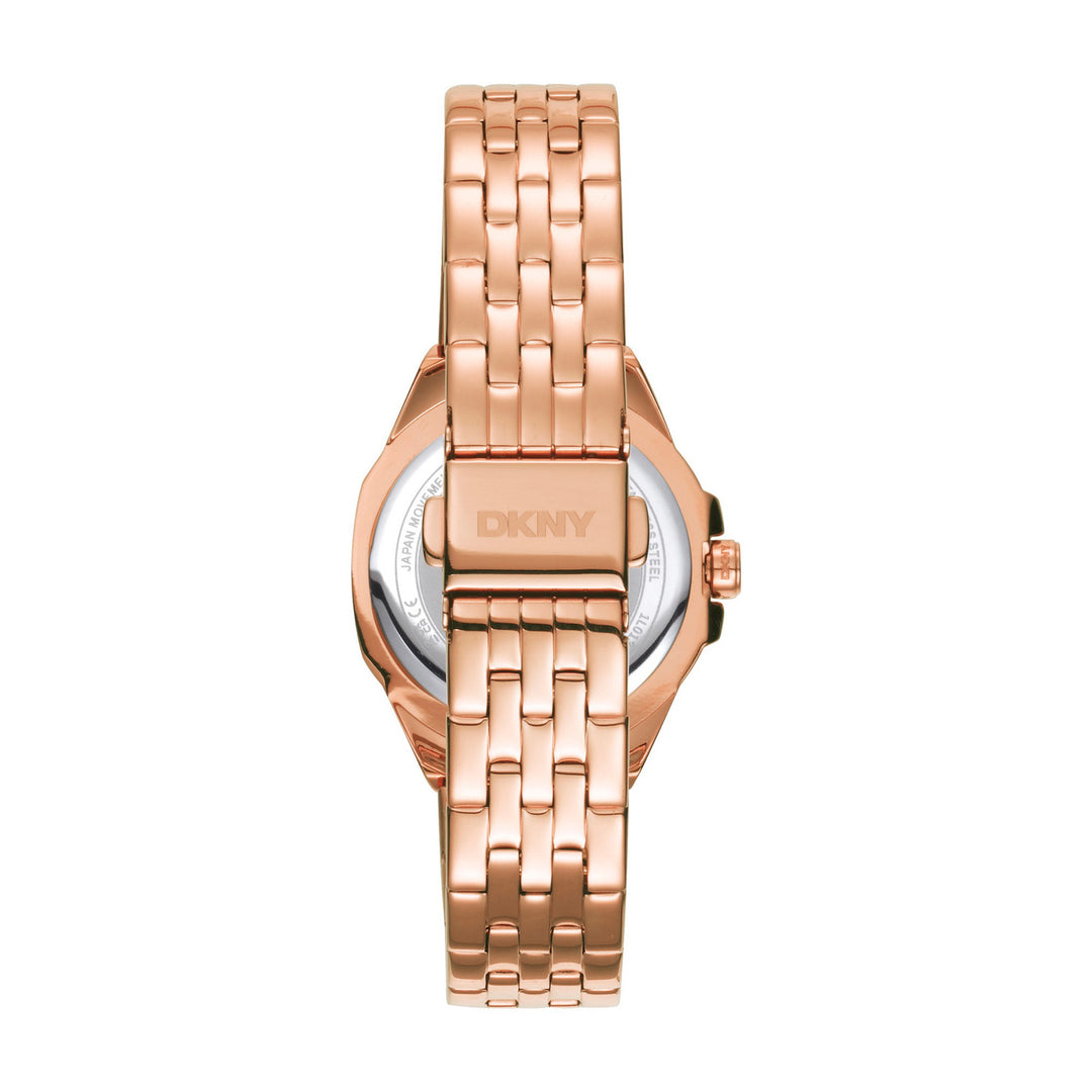Brooklyn Mini Quartz Silver Round Dial Women's Watch - DK1L013M0075