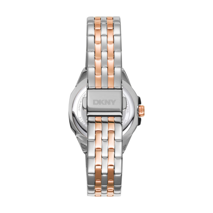 Brooklyn Mini Quartz White Round Dial Women's Watch - DK1L013M0105