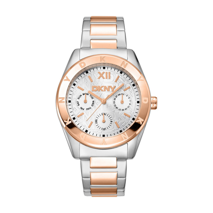 Chambers Multi Sport Multifunction Silver Round Dial Women's Watch - DK1L015M0065