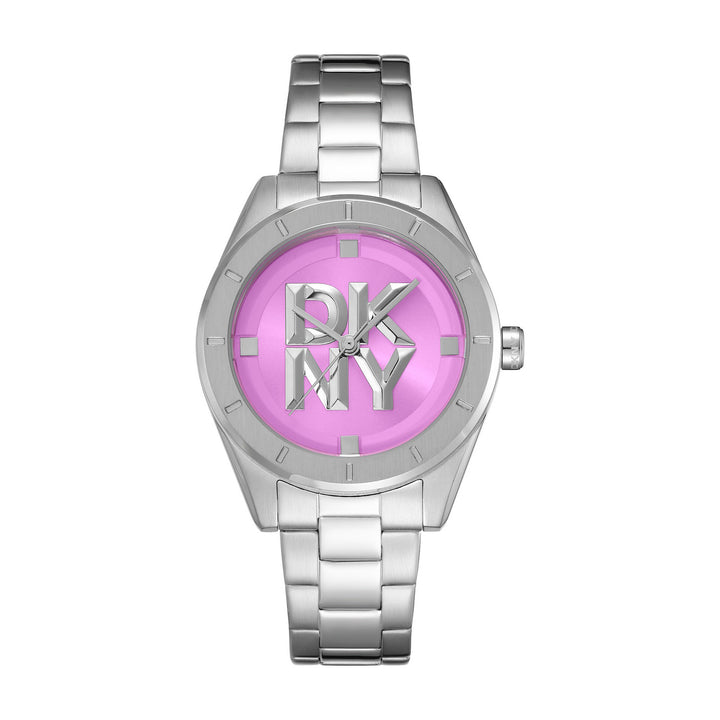 Chambers Midi Quartz Pink Round Dial Women's Watch - DK1L016M0055