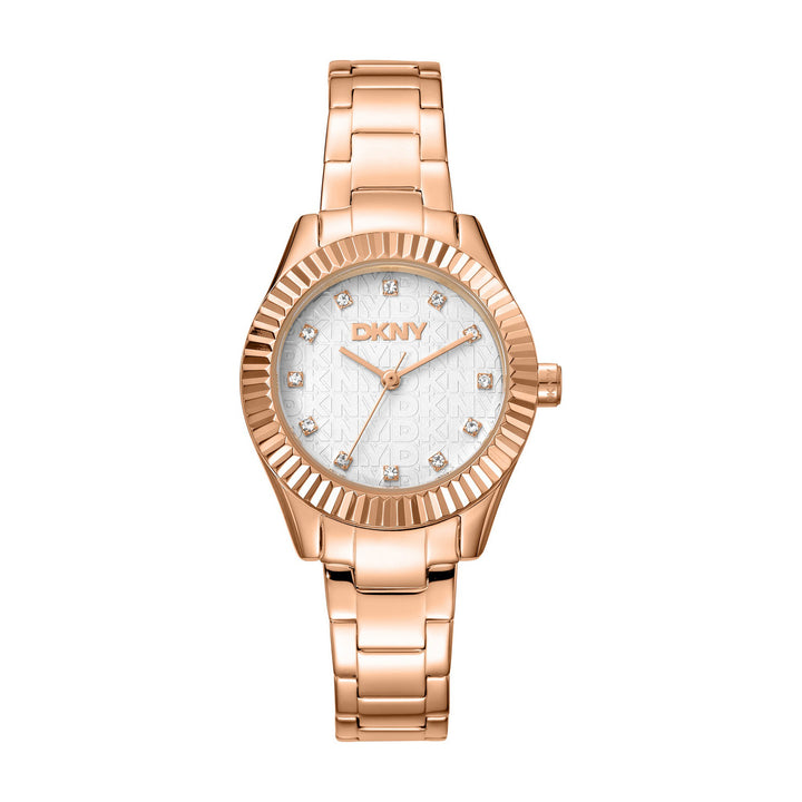 Chambers Glitz Quartz Silver Round Dial Women's Watch - DK1L017M0065
