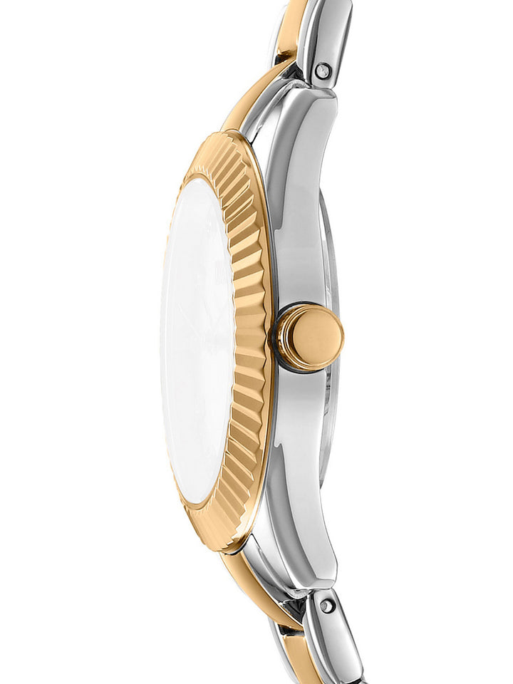 Chambers Glitz Quartz Silver Round Dial Women's Watch - DK1L017M0075
