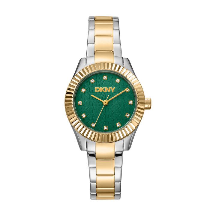 Chambers Glitz Quartz Green Round Dial Women's Watch - DK1L017M0085