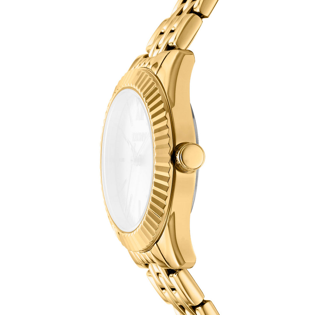 Everyday Quartz Gold Round Dial Women's Watch - DK1L017M1065