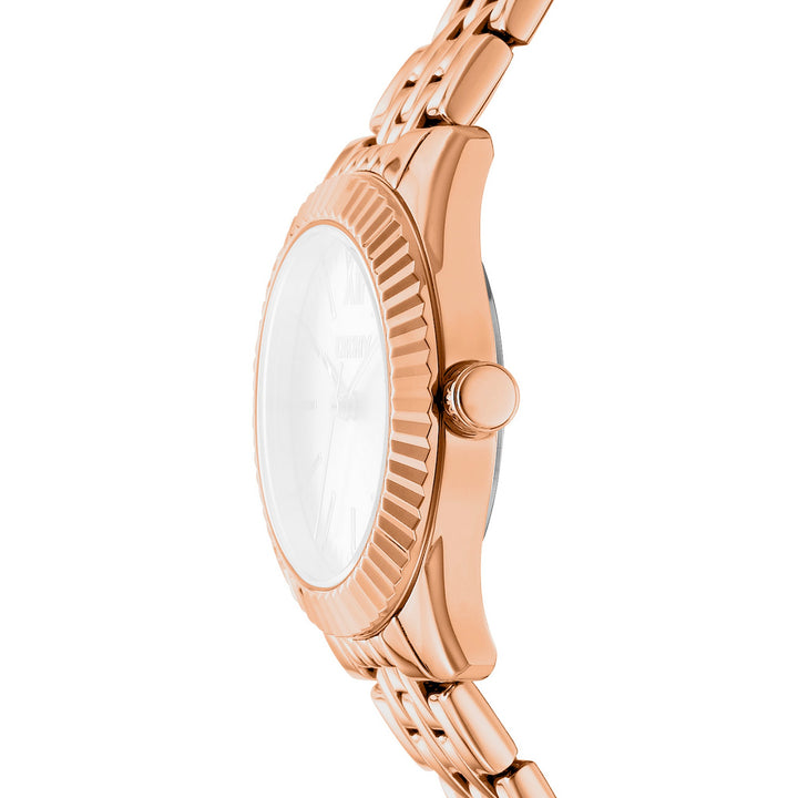 Everyday Quartz Rose Gold Round Dial Women's Watch - DK1L017M1075
