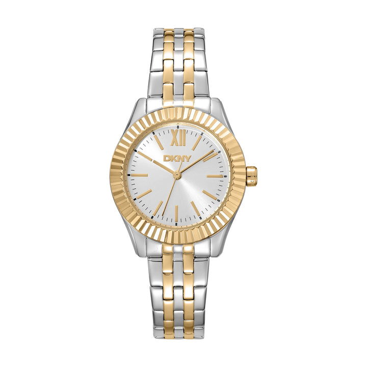 Everyday Quartz Silver Round Dial Women's Watch - DK1L017M1085