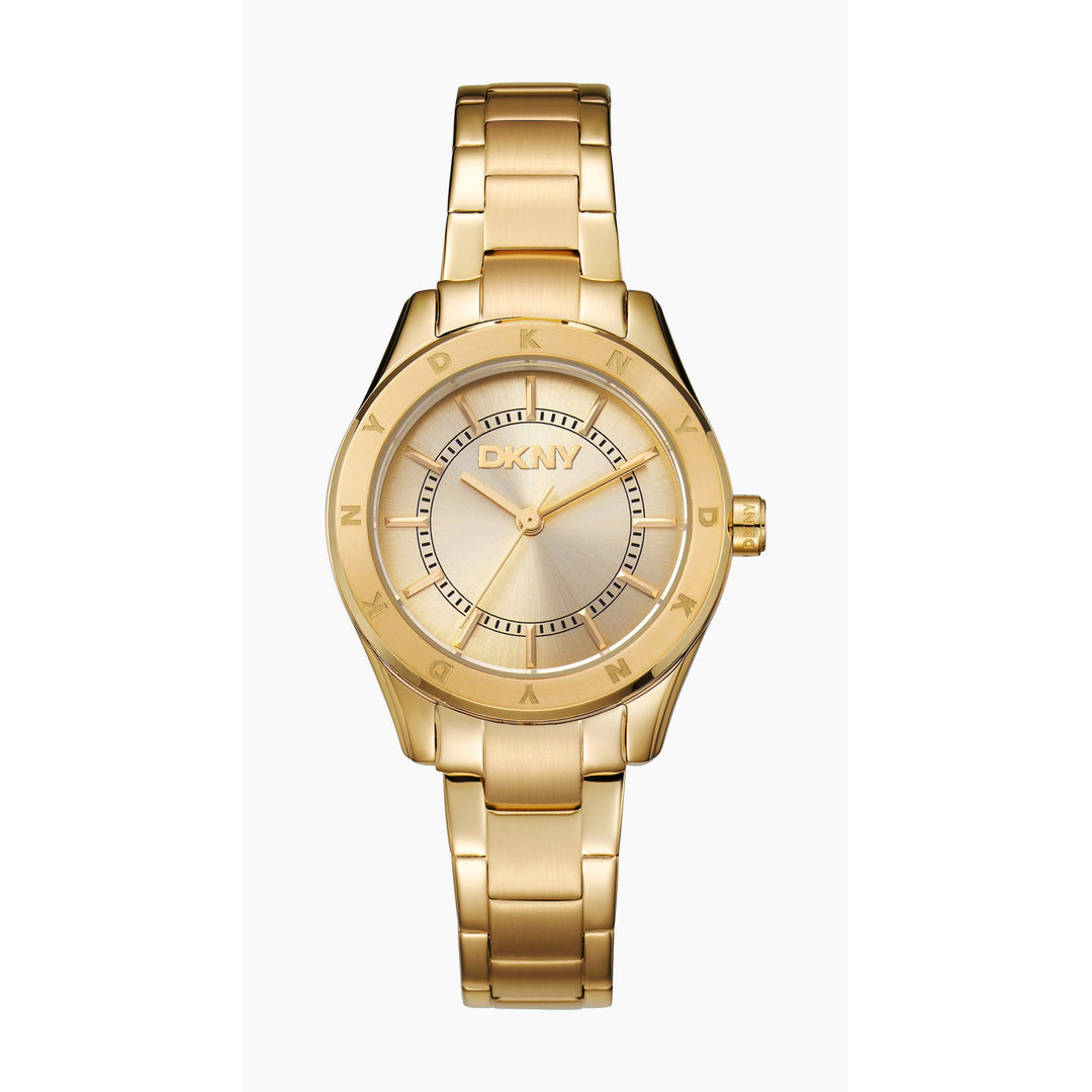 Chambers Sport Quartz Gold Round Dial Women's Watch - DK1L018M0035