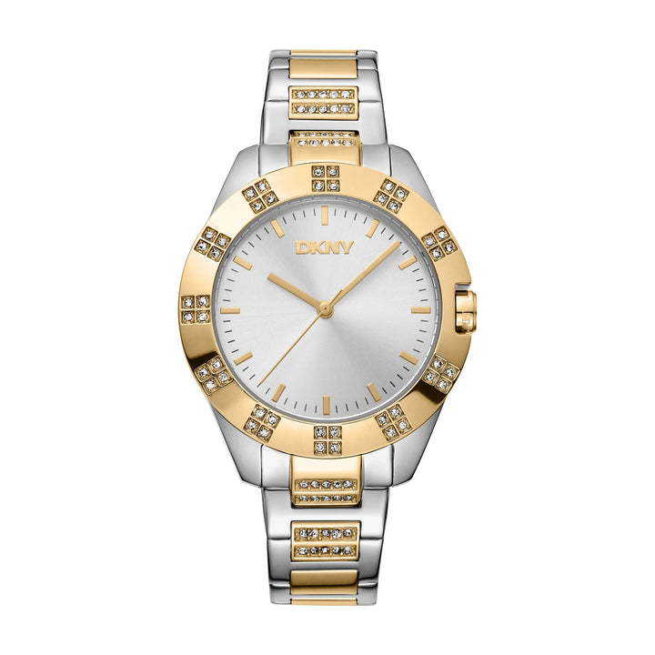 Park Ave Glitz Quartz Silver Round Dial Women's Watch - DK1L019M0055