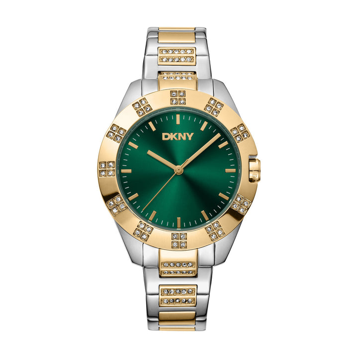 Park Ave Glitz Quartz Green Round Dial Women's Watch - DK1L019M0065