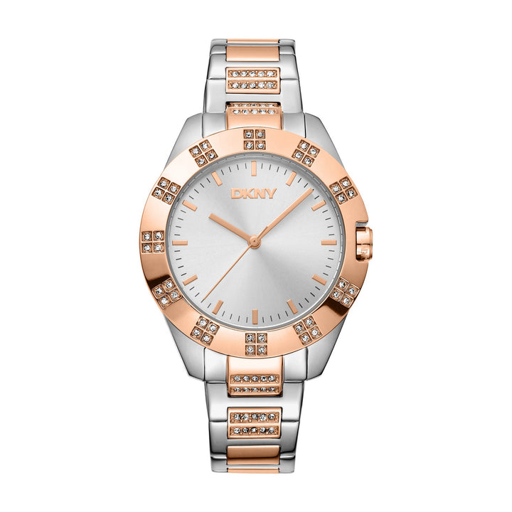 Park Ave Glitz Quartz Silver Round Dial Women's Watch - DK1L019M0075