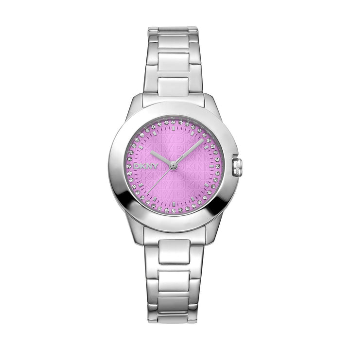 Park Ave Logo Quartz Pink Round Dial Women's Watch - DK1L021M0045