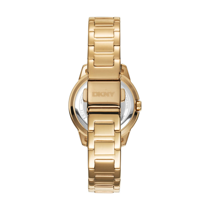 Park Ave Logo Quartz Gold Round Dial Women's Watch - DK1L021M0055