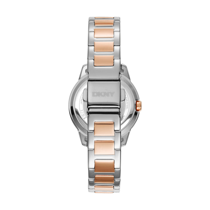 Park Ave Logo Quartz Silver Round Dial Women's Watch - DK1L021M0095