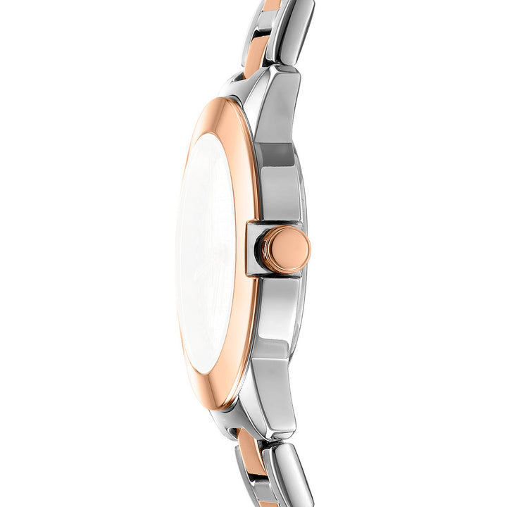 Park Ave Logo Quartz Silver Round Dial Women's Watch - DK1L021M0095