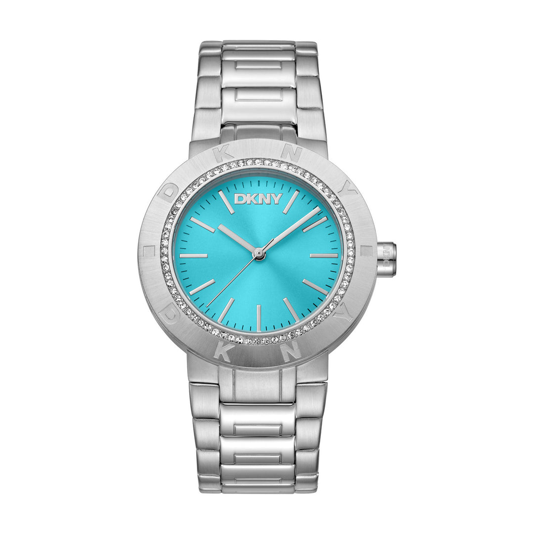 Eastside Logo Quartz Blue Round Dial Women's Watch - DK1L023M0025