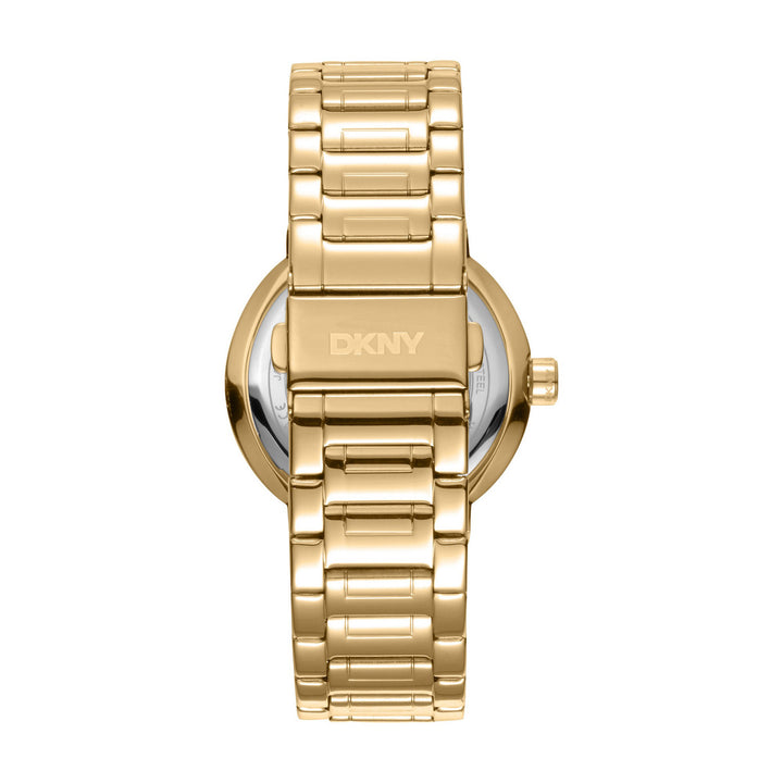 Eastside Logo Quartz White Round Dial Women's Watch - DK1L023M0035
