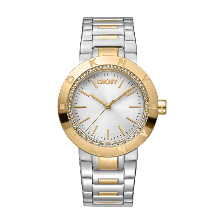 Eastside Logo Quartz Silver Round Dial Women's Watch - DK1L023M0055