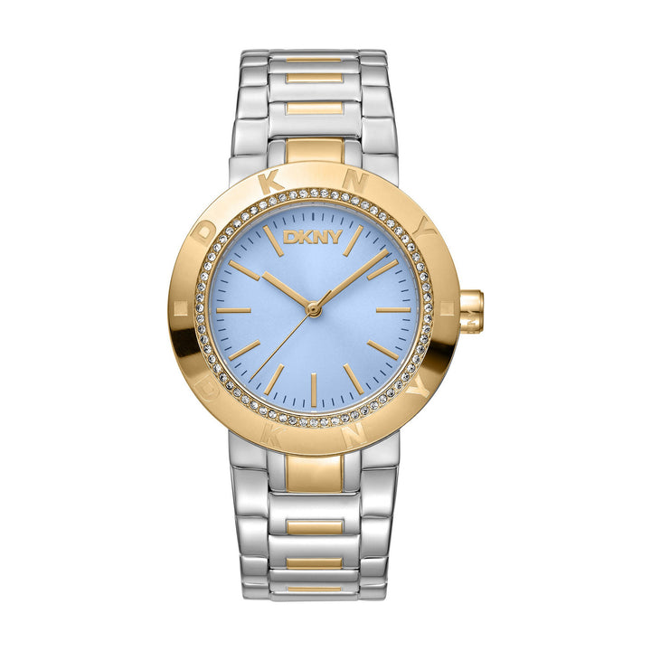 Eastside Logo Quartz Blue Round Dial Women's Watch - DK1L023M0065