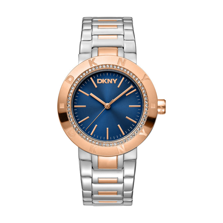 Eastside Logo Quartz Blue Round Dial Women's Watch - DK1L023M0075