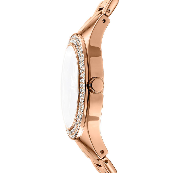 Quartz Silver Round Dial Women's Watch - DK1L025M0065
