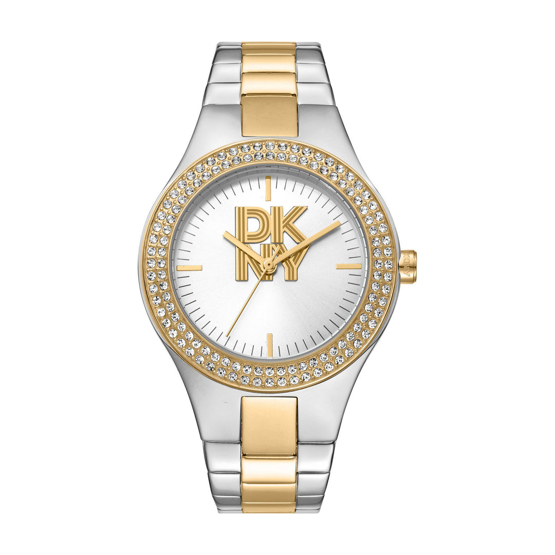 Quartz Silver Round Dial Women's Watch - DK1L025M0075