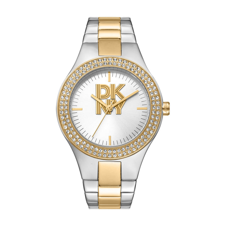 Quartz Silver Round Dial Women's Watch - DK1L025M0075