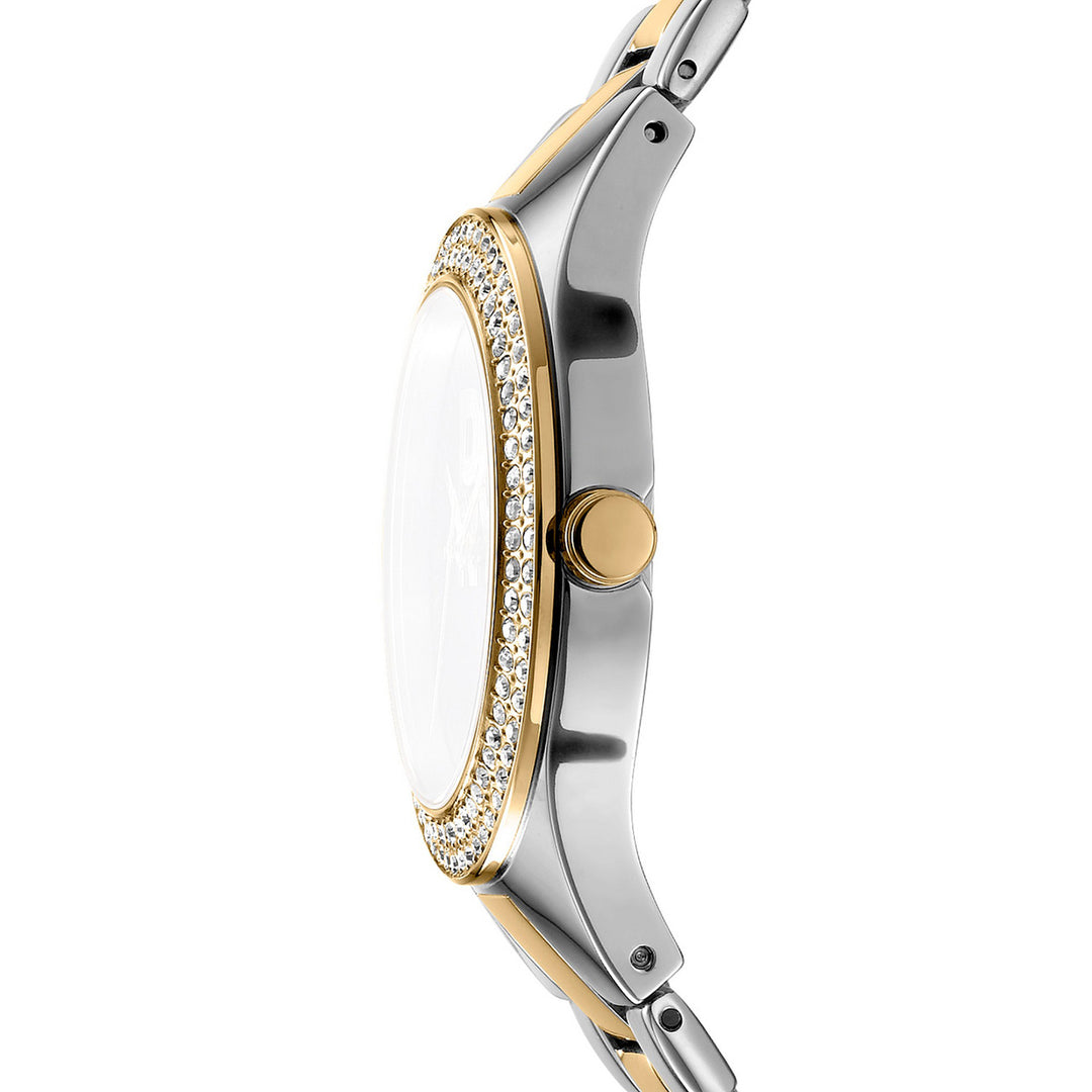 Quartz Silver Round Dial Women's Watch - DK1L025M0075