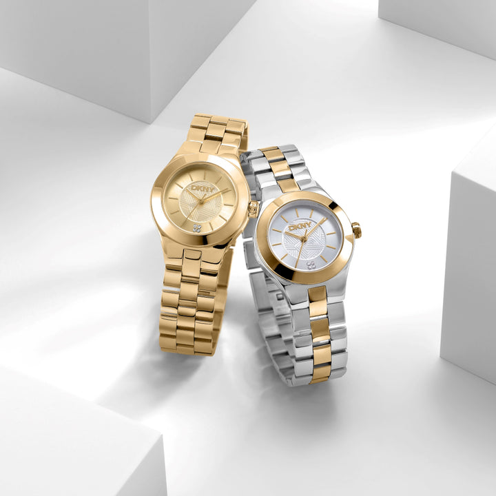 Parsons Midi Quartz Gold Round Dial Women's Watch - DK1L026M0035