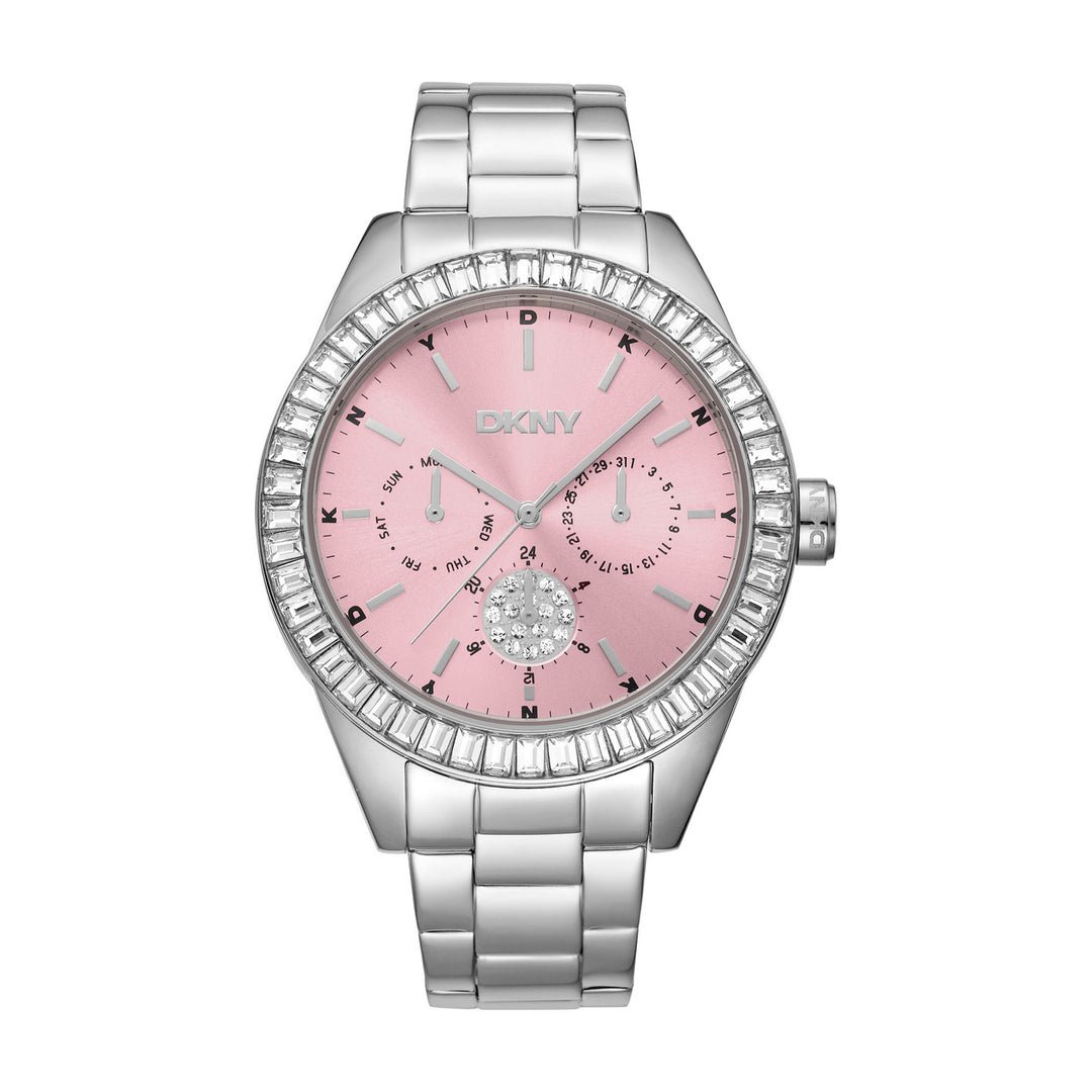 Nolita Multi Glitz Multifunction Rose Gold Round Dial Women's Watch - DK1L027M0025