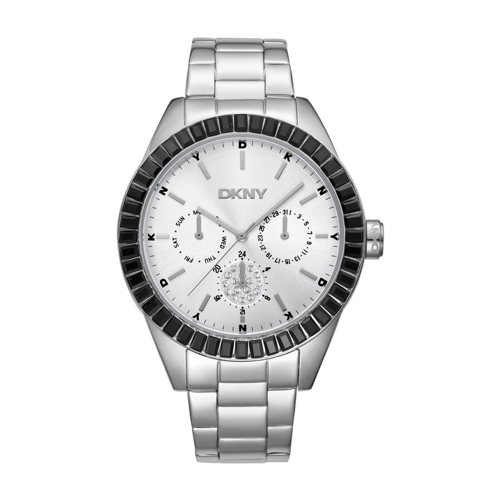 Nolita Multi Glitz Multifunction Silver Round Dial Women's Watch - DK1L027M0035