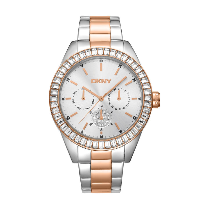 Nolita Multi Glitz Multifunction Silver Round Dial Women's Watch - DK1L027M0085
