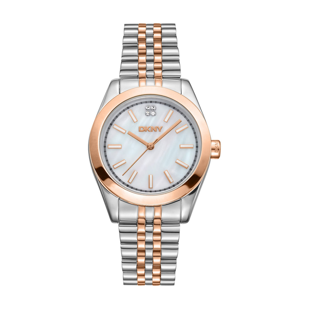 Nolita Midi Quartz White Round Dial Women's Watch - DK1L029M0095